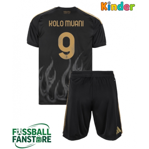 Juventus Randal Kolo Muani #9 Replik 3rd trikot Kinder 2026-27 Kurzarm (+ Kurze Hosen)